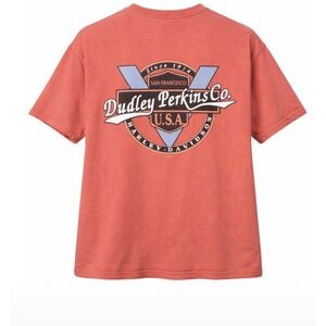 Harley Davidson Dudley Perkins San Francisco T-Shirt Mens XL Orange Pocket Tee